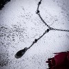 Gothic Blood Drop Fringe Choker With Crystal & Pearl Beads For Vampire Halloween Punk Jewelry - 2 of 4