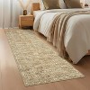 Coucheta Floral Rugs, Washable Soft Non Slip Area Rug for Living Room Bedroom, Distressed Vintage Stain Resistant Large Under Table Carpet - 2 of 4