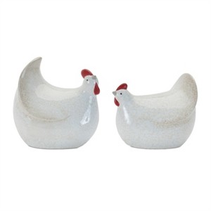 Terra Cotta Chicken Décor (Set of 2) - 1 of 3