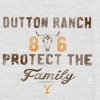 Women's Yellowstone Dutton Ranch 86 Protect the Family Racerback Tank Top - 2 of 4