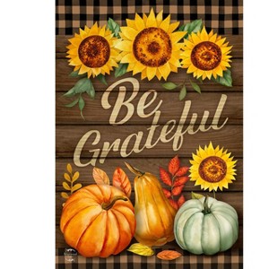 Briarwood Lane Double Sided House Flag 40x28 For Outdoor Be Grateful Fall For Fall House Flag - 1 of 4