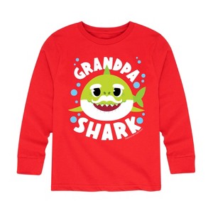 Boys' - Baby Shark - Grandpa Shark Long Sleeve Graphic T-Shirt - 1 of 4