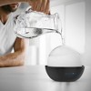 Fleming Supply Decorative Stone Ceramic Natural Water Humidifiers for Bedrooms and Baby Nurseries – Set of 2, Black and Tan - 4 of 4