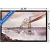 Trends International Roller Coaster Bridge Framed Wall Poster Prints - 3 of 4