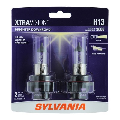SYLVANIA H13 XtraVision Halogen Headlight Bulb, (Contains 2 Bulbs)