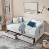 NicBex 80.5" Daybed with Storage Twin Size Day Bed with Trundle and 2 Spacious Drawers for Bedrooms and Living Rooms - 2 of 4