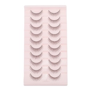 Unique Bargains False Eyelashes for Women 10 Pair - 1 of 4