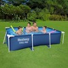 Bestway Steel ProRectangular Metal Frame Above Ground Outdoor Backyard Swimming Pool - 4 of 4