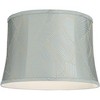 Springcrest 14" Top x 16" Bottom x 11" High x 11" Slant Print Lamp Shade Replacement Medium Espada Blue Drum Tropical Softback Washer Harp Finial - 3 of 4