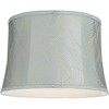 Springcrest 14" Top x 16" Bottom x 11" High x 11" Slant Print Lamp Shade Replacement Medium Espada Blue Drum Tropical Softback Washer Harp Finial - 3 of 4