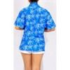 LA LEELA Women's Button Down Blouses Casual Summer Beach Party Blouses Shirt Hawaiian Blouse Short Sleeve Vacation Dress Tee Shirts Tops - 3 of 4