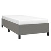vidaXL Twin XL Bed Frame, Fabric Upholstered Platform Bed Frame, Dark Gray, No Mattress - 2 of 4