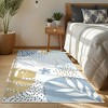 Lahome Machine Washable Area Rugs Non-Slip Large Living Room Rug Boho Botanical Print Ultra-Thin Indoor Rug for Classroom Nursery Dining Room - 2 of 4