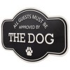 Northlight Approved by The Dog Metal Wall Sign - 13.75" - Black and White - image 4 of 4