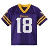 Nfl Minnesota Vikings Toddler Boys' Short Sleeve Jefferson Jersey : Target