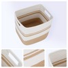 REGALWOVEN Cotton Rope Handcrafted Breathable Odorless Open Storage Bins 11 x 11 x 11 Inch 1 Pc - 2 of 4