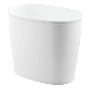 iDESIGN Kent Plastic Oval Wastebasket - 1 of 3