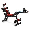 MBB Fitness 22 in 1 Wonder Master Foldable Adjustable Abdominal Workout Chair & Rowing Machine for Home Gym with Training Guide, Black (2 Pack) - 2 of 4