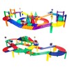 PICASSO-TILES 50 Pc Magnetic Tiles Race Track with 2 Racing Cars, Building Blocks, STEM Toy for Kids - 3 of 4