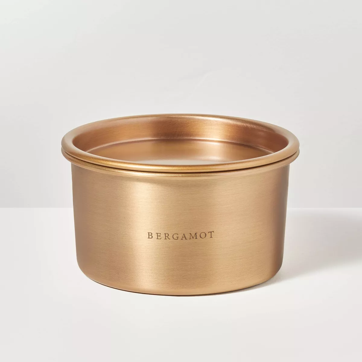 Lidded Metal Bergamot 4-Wick Jar Candle Brass Finish 20oz - Hearth & Hand™ with Magnolia