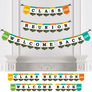Big Dot of Happiness Still Got Class - High School Reunion Party Bunting Banner - Party Decorations - Class Reunion Welcome Back - 1 of 4