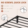 Jojoka Metal Bed Frame, Heavy Duty Platform with 800 lbs Support, No Box Spring Needed, Easy Tool-Free Assembly, Noise-Free Design - 3 of 4