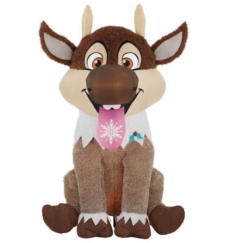 Disney Frozen 6FT Baby Sven With Snowflake Holiday Inflatable, 1 of 4