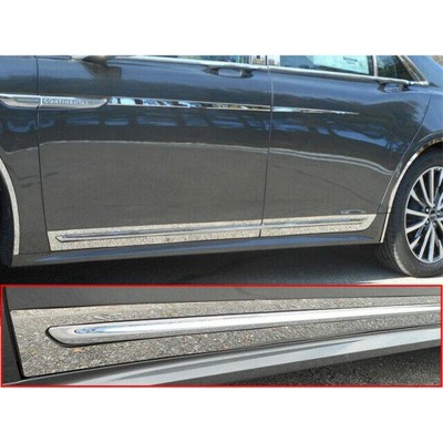 QAA Stainless Rocker Panel Trim 4Pc Fits 17-20 Lincoln Continental TH57680 QAA