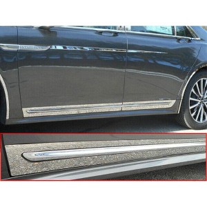 QAA Stainless Rocker Panel Trim 4Pc Fits 17-20 Lincoln Continental TH57680 QAA - 1 of 4