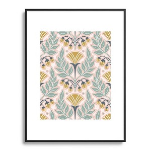 Heather Dutton La Floraison Blush Pink Metal Framed Art Print - Deny Desings - 1 of 3