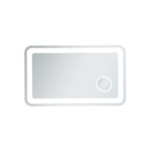 Elegant Lighting Lux 24in x 40in Hardwired LED mirror with magnifier and color changing temperature 3000K/4200K/6000K - 1 of 4