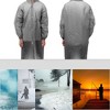 Unique Bargains Waterproof Reusable Rain Ponchos with Hood and Drawstring for Men and Women EVA 2 Pcs - 2 of 4