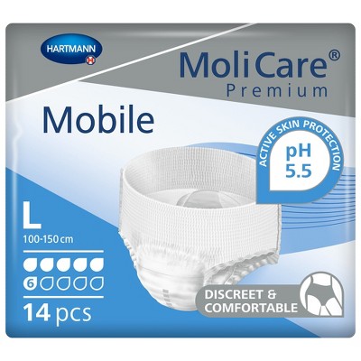 MoliCare Premium Mobile 6D Disposable Underwear, Moderate