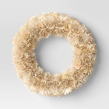 Shola Preserved Wreath White - Threshold™