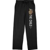 Mens Black Mandalorian Baby Grogu The Child Sleep Pajama Pants - image 2 of 4