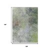 Fern Green And Copper Abstract Washable Indoor Outdoor Area Rug - 3 of 4