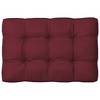 vidaXL Deck Chair Cushion Red (29.5"+41.3")x19.7"x1.6" - 4 of 4