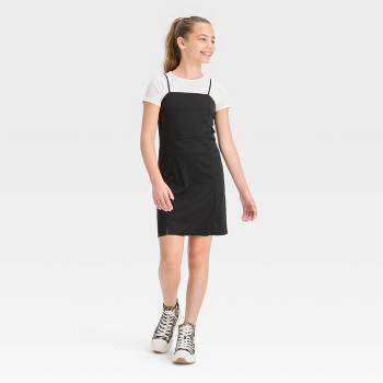 Girls' 2 for 1 Fitted Knit Dress - art class™