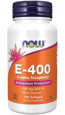 E-400 IU by Now Foods  -  100 Softgel