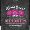 Men's - Yellowstone - Kinda Sweet Kinda Beth Dutton Graphic Fleece Sweatshirt - 2 of 4