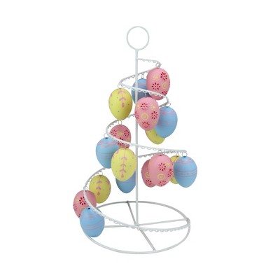 Northlight 14.25" Floral Cut-Out Spring Easter Egg Tree Decoration - Blue/Pink