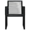 vidaXL Patio Chairs 2 pcs Black PVC Rattan - 3 of 4