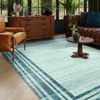 Lahome Loop Border Gradient Style Short Pile Velvet Rectangular Indoor Area Rug - 4 of 4