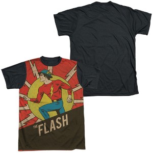 Men's Dc Flash Vintage Comic Flash Short Sleeve Costume T-Shirt - 1 of 4