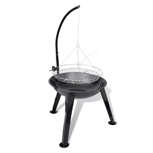 vidaXL BBQ Stand Charcoal Barbecue Hang Round - 1 of 4