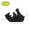 True Frisky Cub Polyresin Wine Bottle Holder - Table Top and Counter Wine Rack, Animal Home Decor, Set of 1, Black, Holds 1 Standard Wine Bottle - 3 of 4