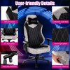 Costway Gaming Chair 360° Swivel Computer Reclining Height Adjustable 4D Armrest Grey - 4 of 4