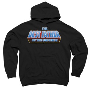 Adult Design By Humans The Best Father of the Universe By Melonseta Pullover Hoodie - 1 of 2