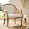 Gordon  Farmhouse Rattan Solid Wood Armchair| HULALA HOME - image 2 of 4