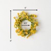 Sullivans Yellow Wildflower Wreath - 3 of 3